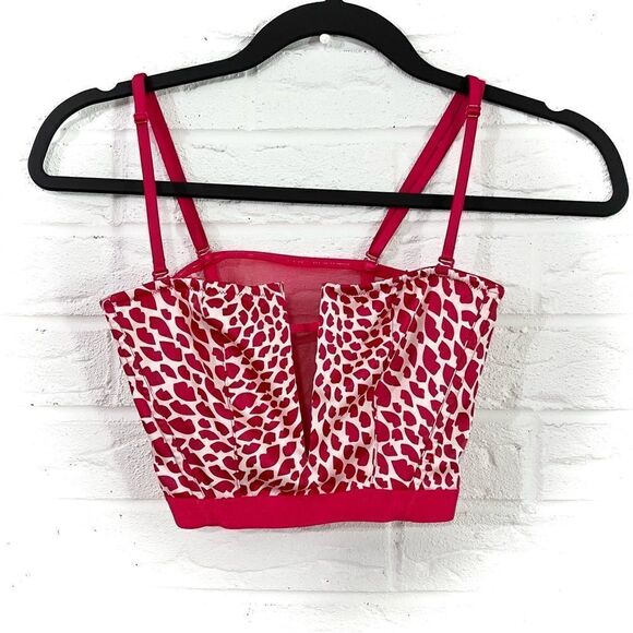 Victoria’s Secret Very Sexy Unlined Strapless Bralette Red Lips Bustier Bra XS - Picture 3 of 6